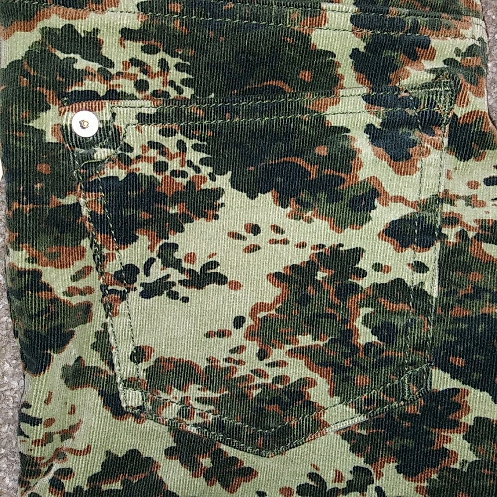 NWT Sz 26 Anthropologie Camo Corduroy Jean Pants - Picture 10 of 14